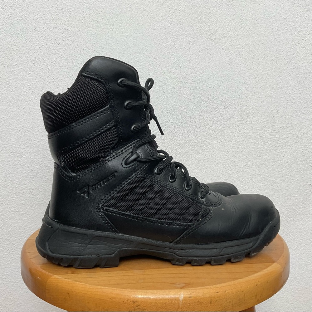 Bates Men Tactical 2 Tall Side Zip Work Boots Black Size 7.5 Career